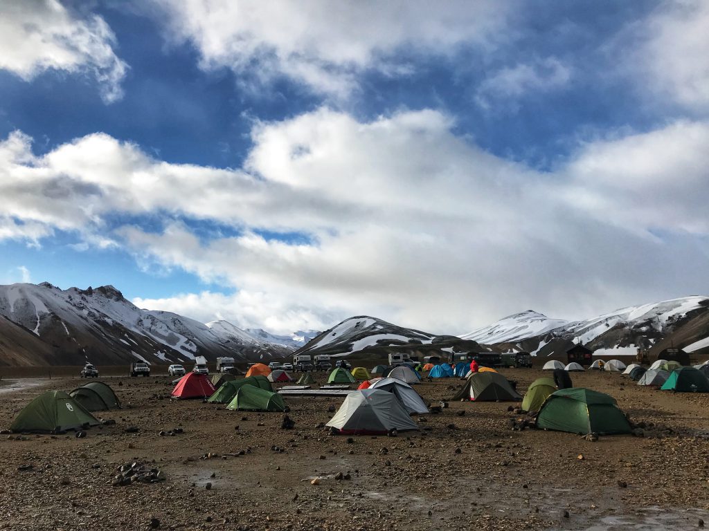 Iceland Landmannalaugar basecamp